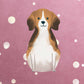 Beagle Rose Premium Cushion