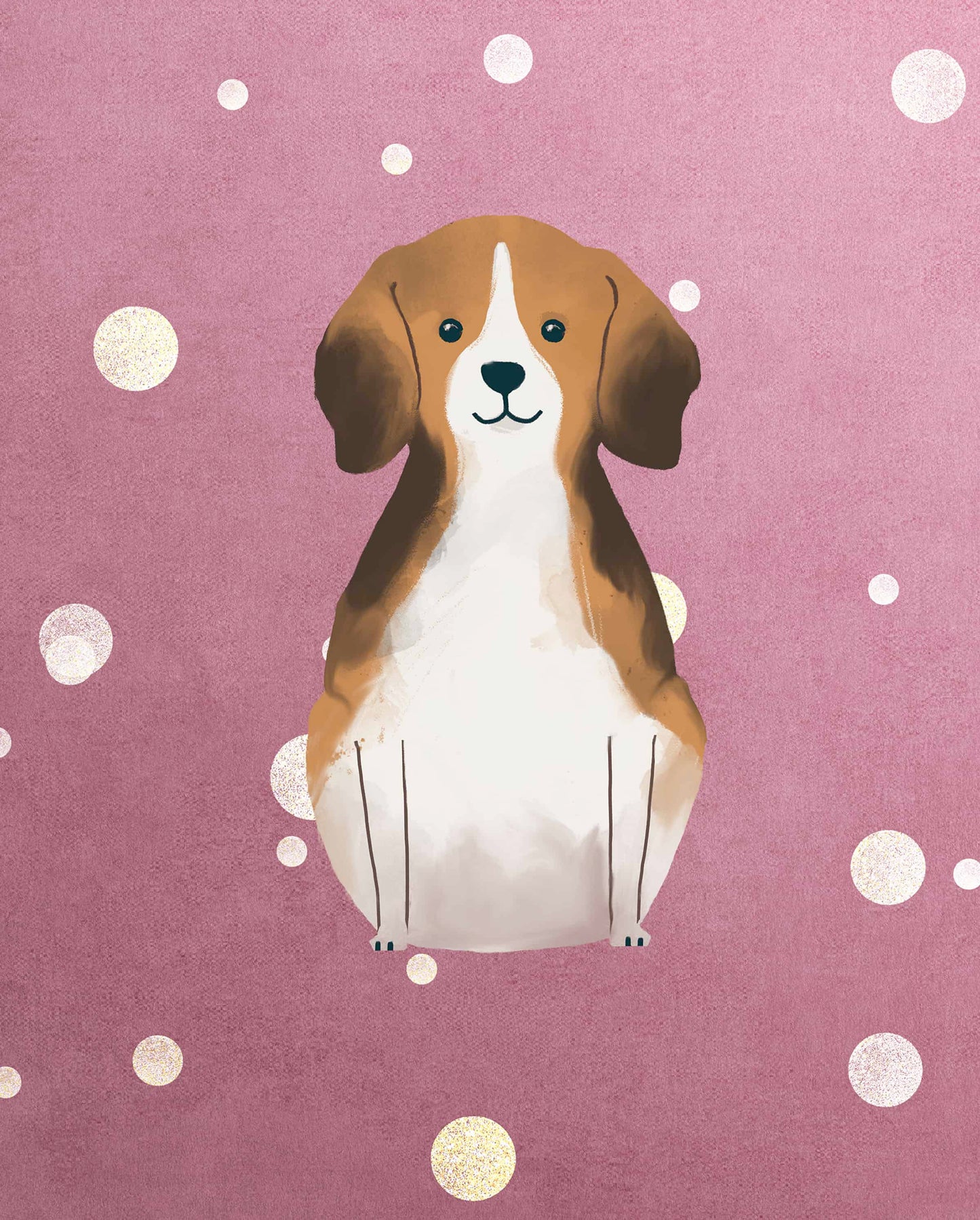 Beagle Rose Premium Cushion