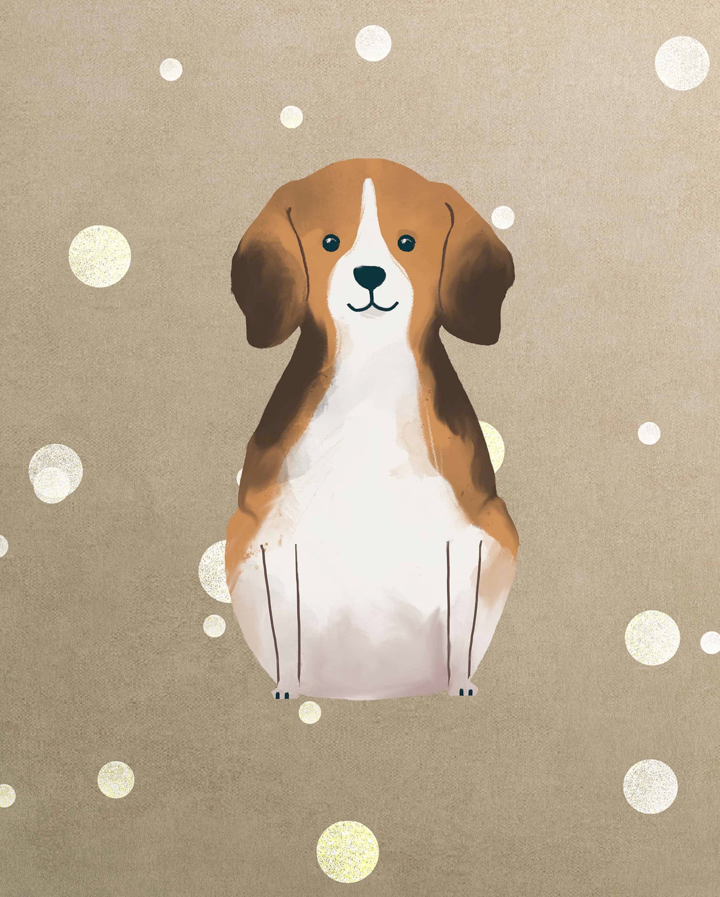 Beagle Autumn Premium Cushion