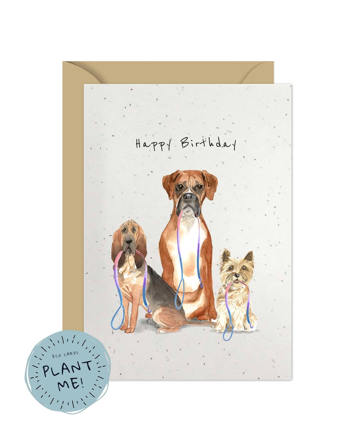 Bisexual Birthday Dog Card