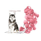 I will always WOOF You, Malamute Valentine's Card