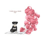 I will always WOOF You, Miniature Schnauzer B/W Valentine's Card