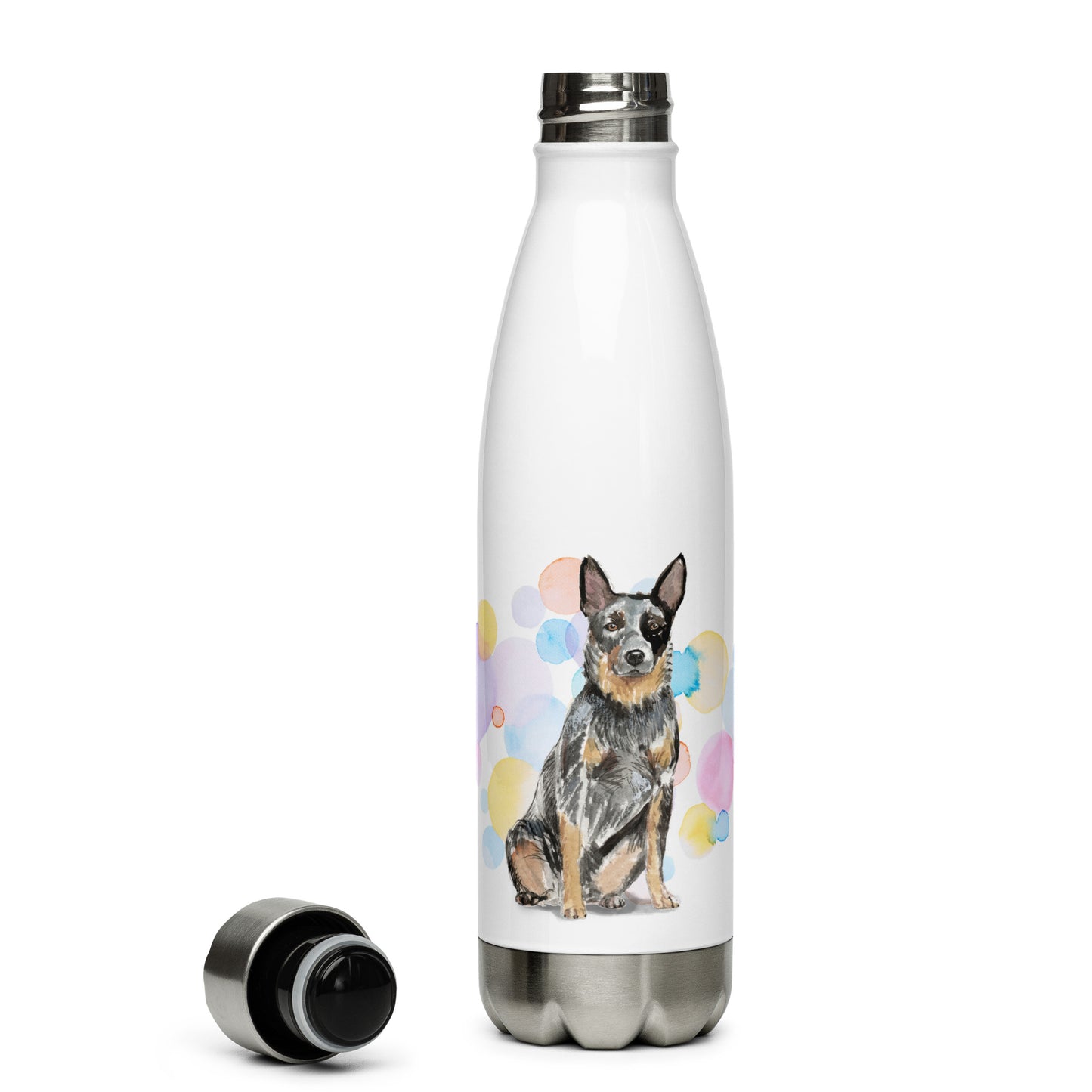 Australian Cattle Dog Splash Stainless Steel Water Bottle