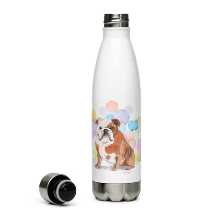 British Bulldog Splash Stainless Steel Water Bottle