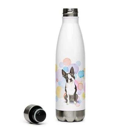 Boston-Terrier Dog Stainless Steel Water Bottle