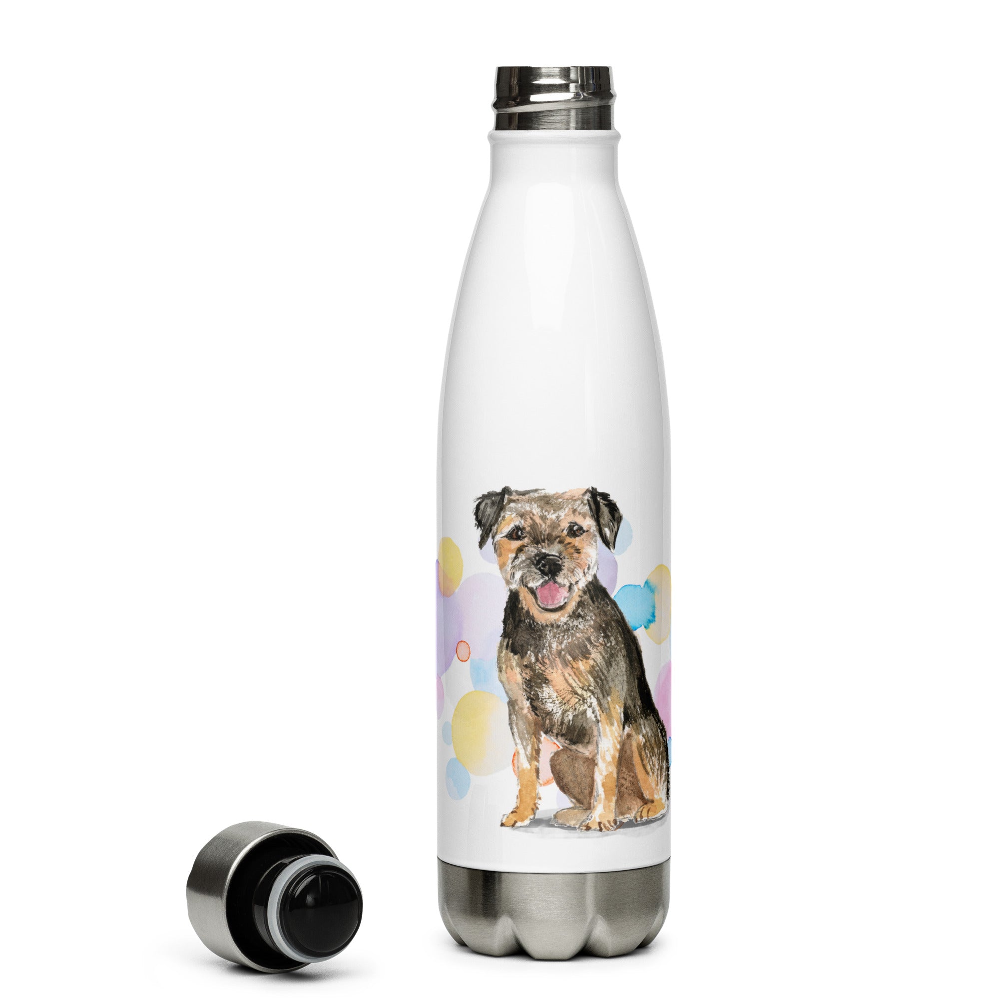 Water bottle with outlet dog design