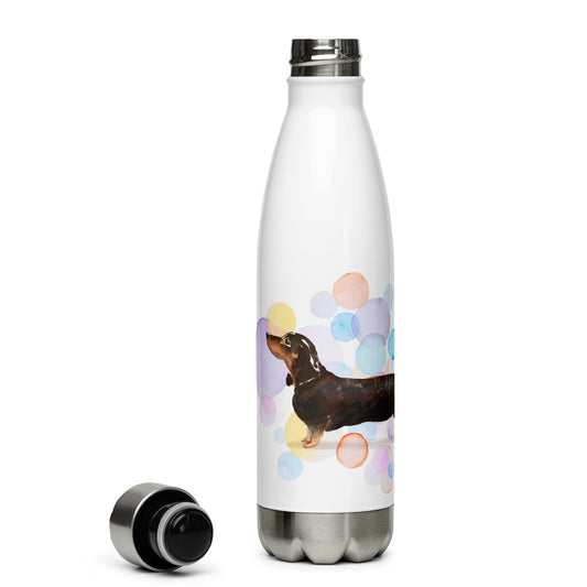 Black & Tan Dachshund Dog Stainless Steel Water Bottle