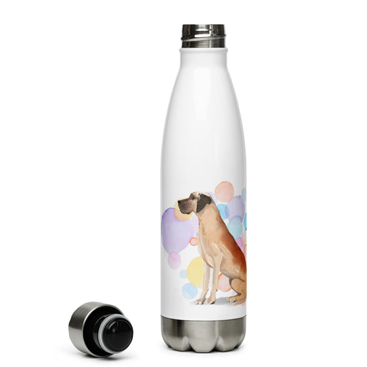 Great Dane Dog Splash Stainless Steel Water Bottle