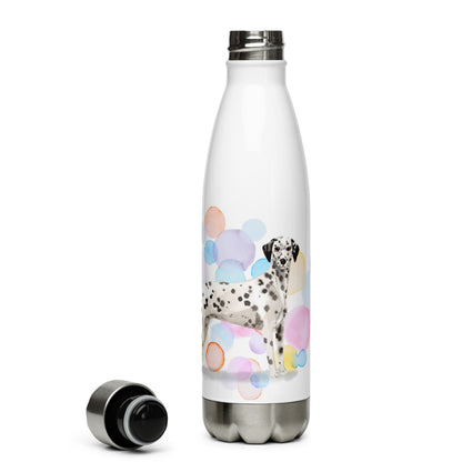 Dalmatian Dog Splash Stainless Steel Water Bottle