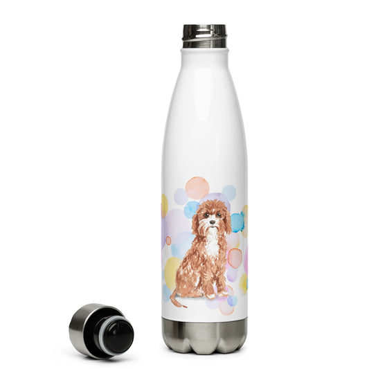 Cavapoo Dog Stainless Steel Water Bottle