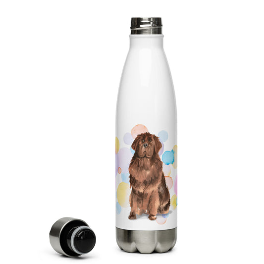 Newfoundland Dog Splash Stainless Steel Water Bottle