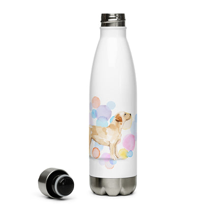 Labrador Retriever Dog Splash Stainless Steel Water Bottle