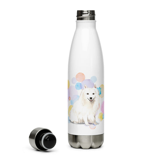 Japanese Spitz Dog Stainless Steel Water Bottle