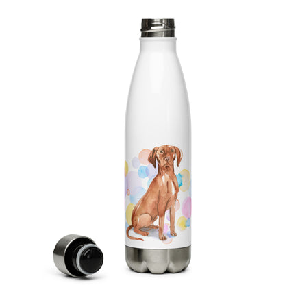 Hungarian Vizsla Dog Splash Stainless Steel Water Bottle