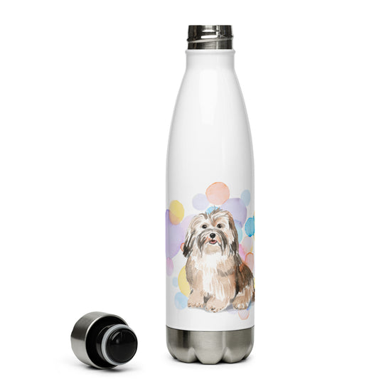 Havanese Dog Splash Stainless Steel Water Bottle