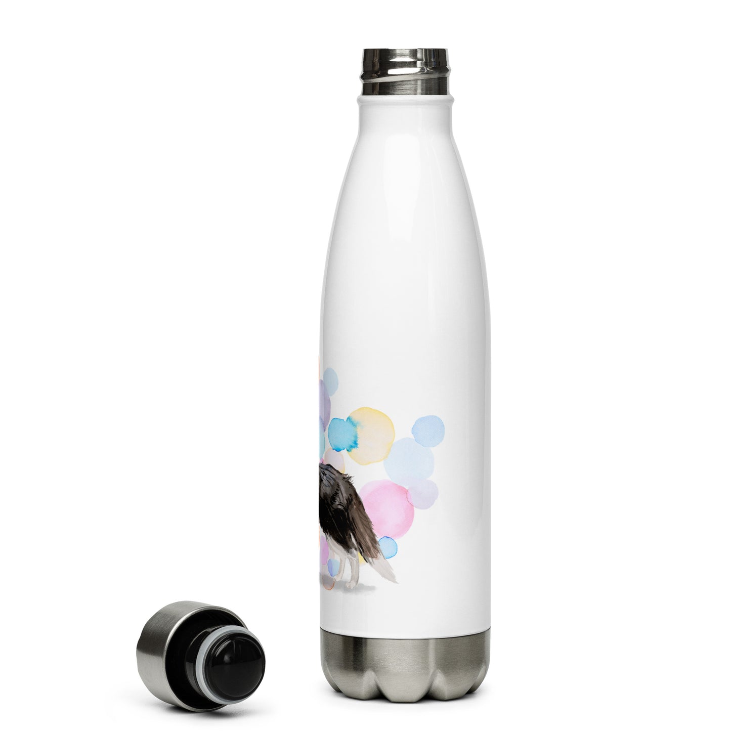 Border Collie Dog Stainless Steel Water Bottle