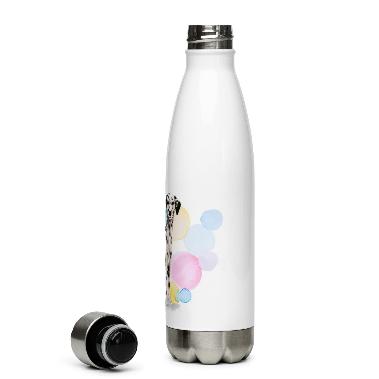 Dalmatian Dog Splash Stainless Steel Water Bottle