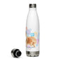 Rough Collie Dog Splash Stainless Steel Water Bottle