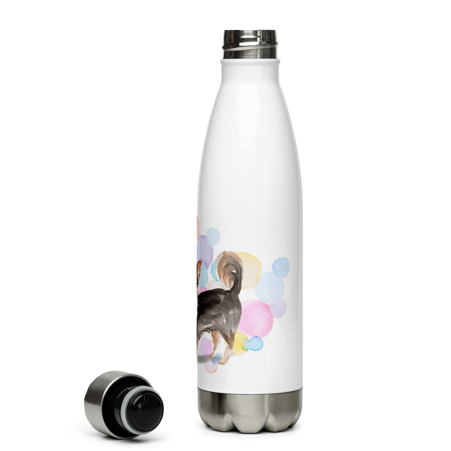 Long Haired Chihuahua Stainless Steel Water Bottle