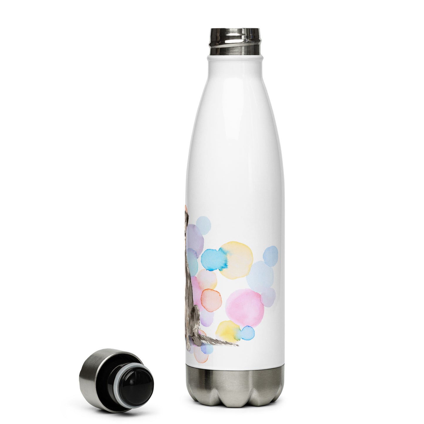 Irish Wolf-Hound Dog Splash Stainless Steel Water Bottle