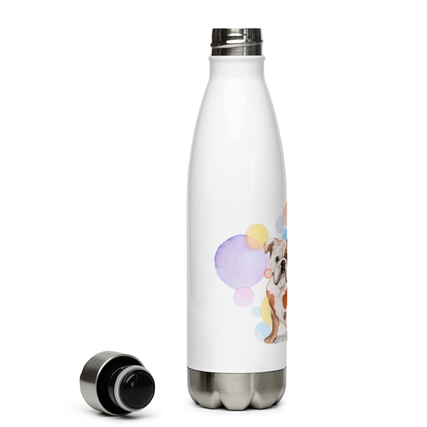 British Bulldog Splash Stainless Steel Water Bottle