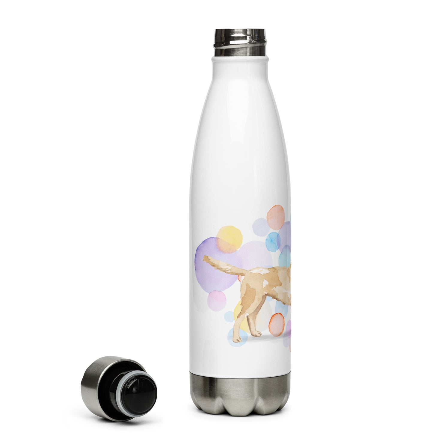 Labrador Retriever Dog Splash Stainless Steel Water Bottle