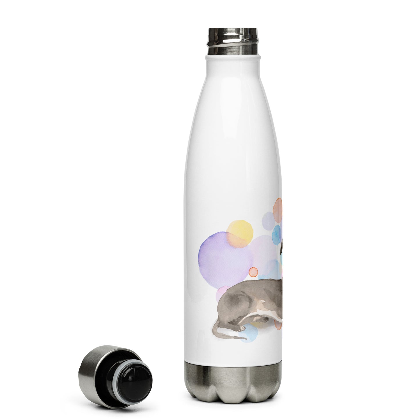 Italian Greyhound Dog Splash Stainless Steel Water Bottle