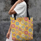 70s Flower Power Large Tote Bag