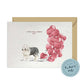 I will always WOOF You, Old English Sheepdog Valentine's Card