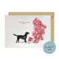 I will always WOOF You, Black Labrador Retriever Valentine's Card