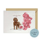 I will always WOOF You, Labradoodle Valentine's Card