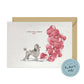 I will always WOOF You, Grey Poodle Valentine's Card