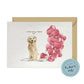 I will always WOOF You, Golden Retriever Valentine's Card