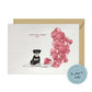 I will always WOOF You, Miniature Schnauzer B/W Valentine's Card