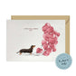 I will always WOOF You, Black & Tan Dachshund Valentine's Card