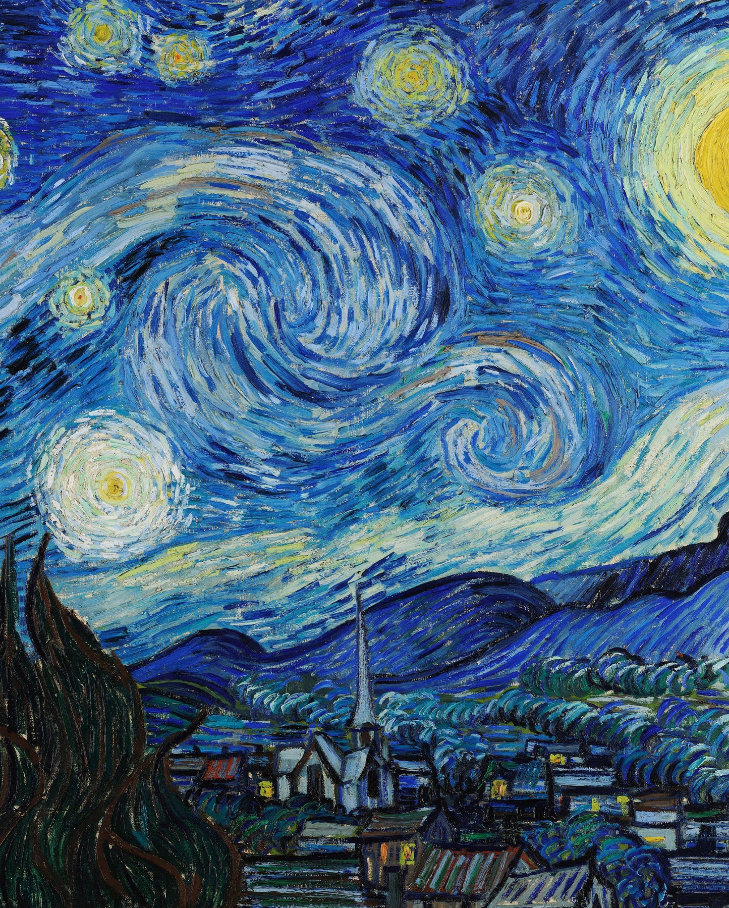 Starry Night by Van Gogh Premium Pillow