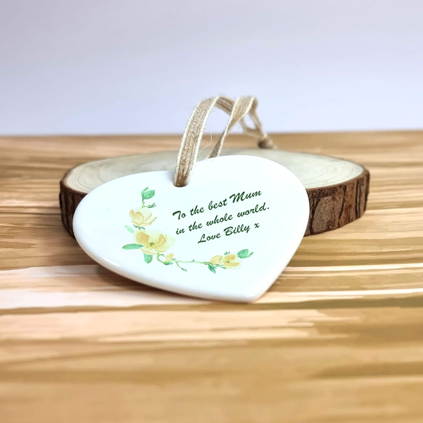 ornament with message